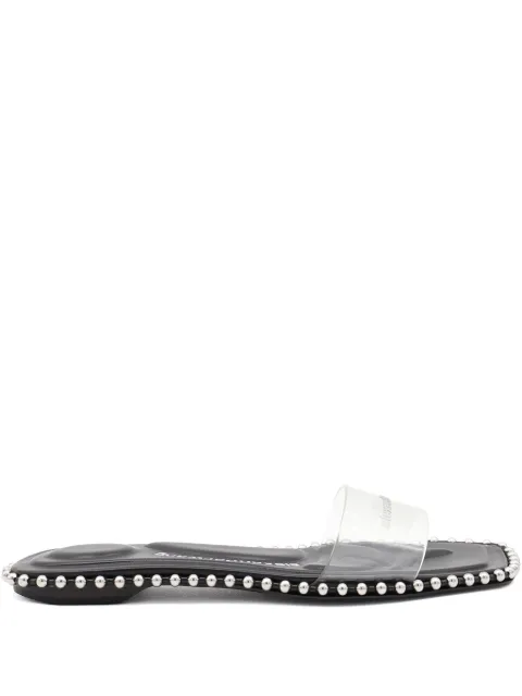 Alexander Wang beaded clear-strap flats