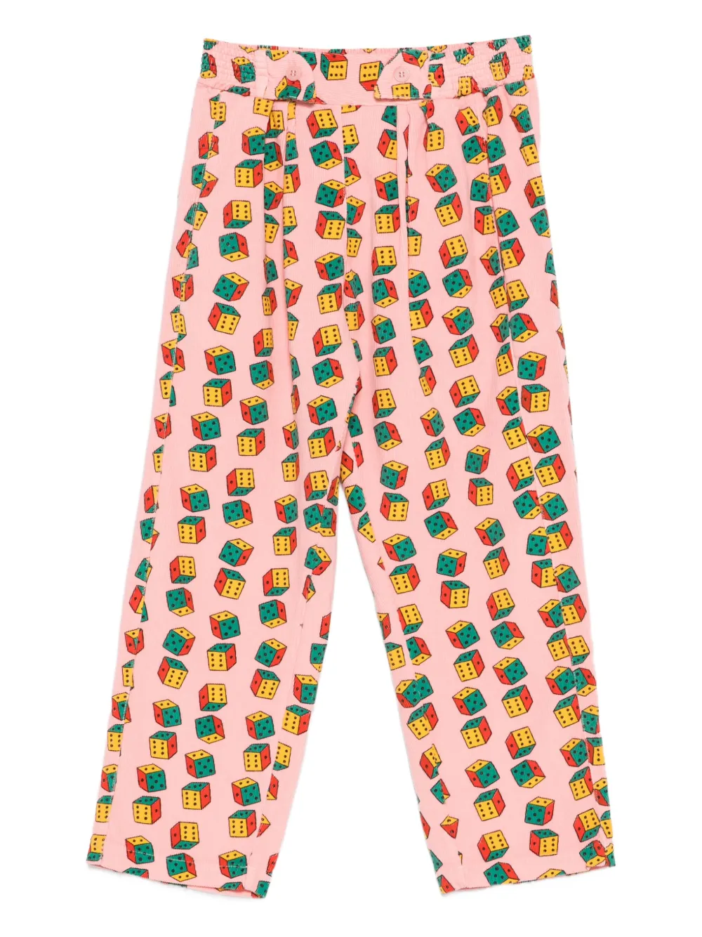 Bobo Choses Broek met dobbelsteenprint Roze