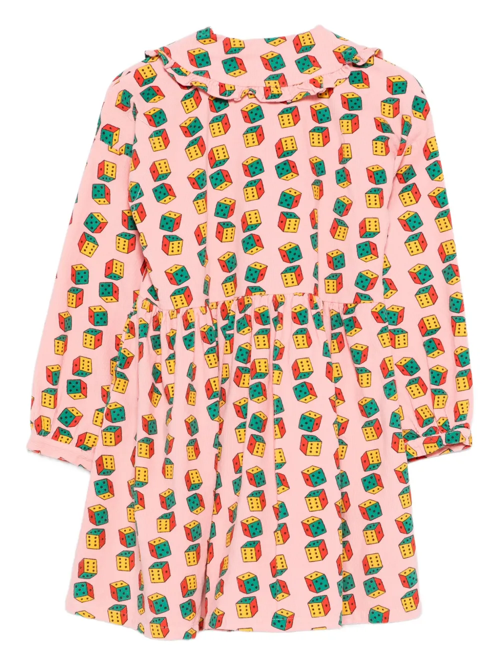 Bobo Choses Jurk met dobbelsteenprint Roze
