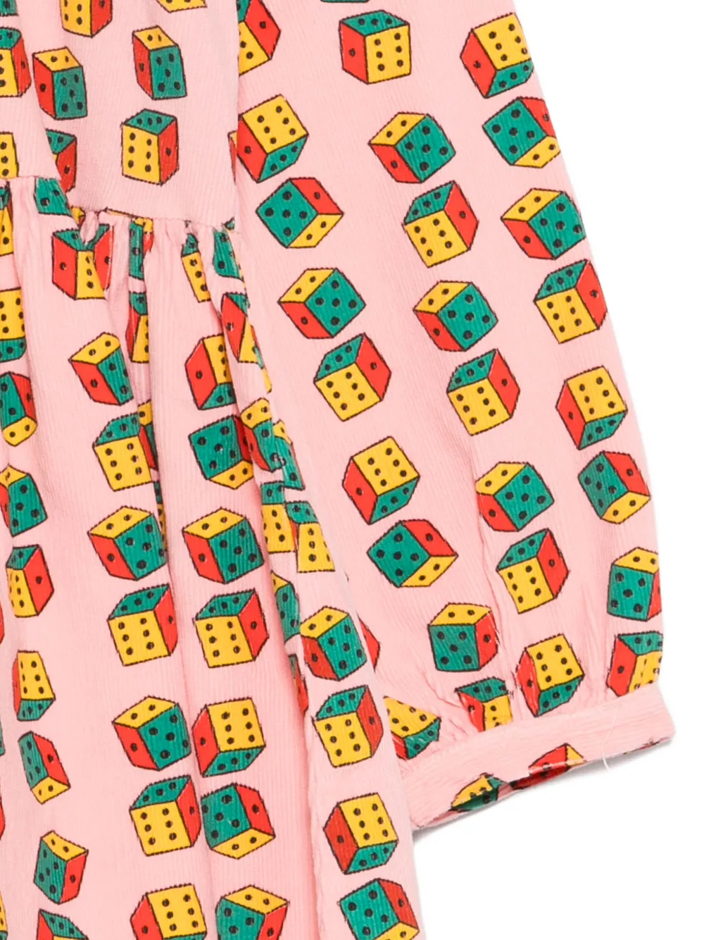 Bobo Choses Jurk met dobbelsteenprint Roze