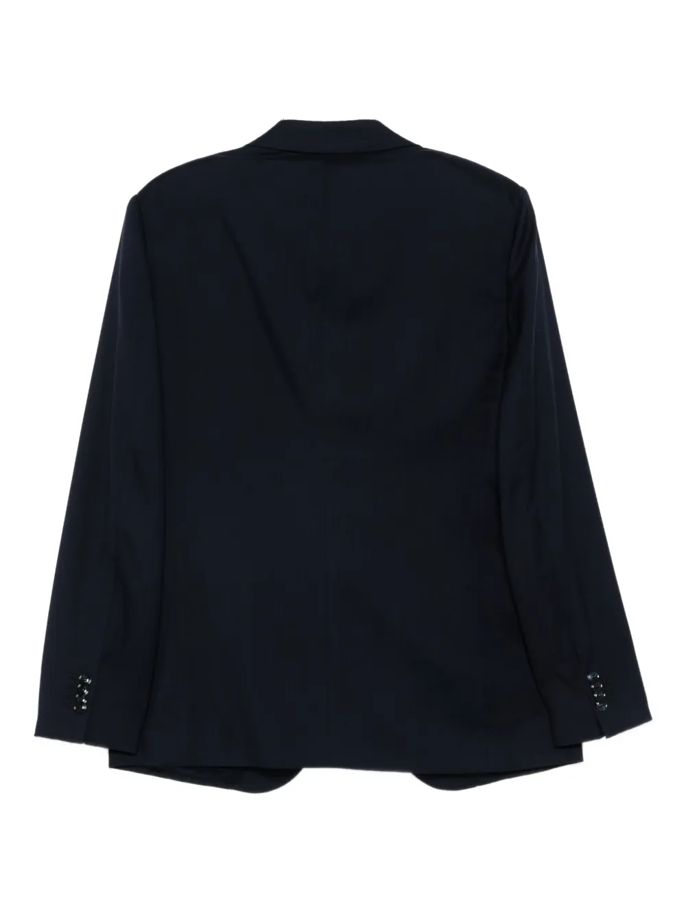 Giorgio Armani Blazer met enkele rij knopen Blauw