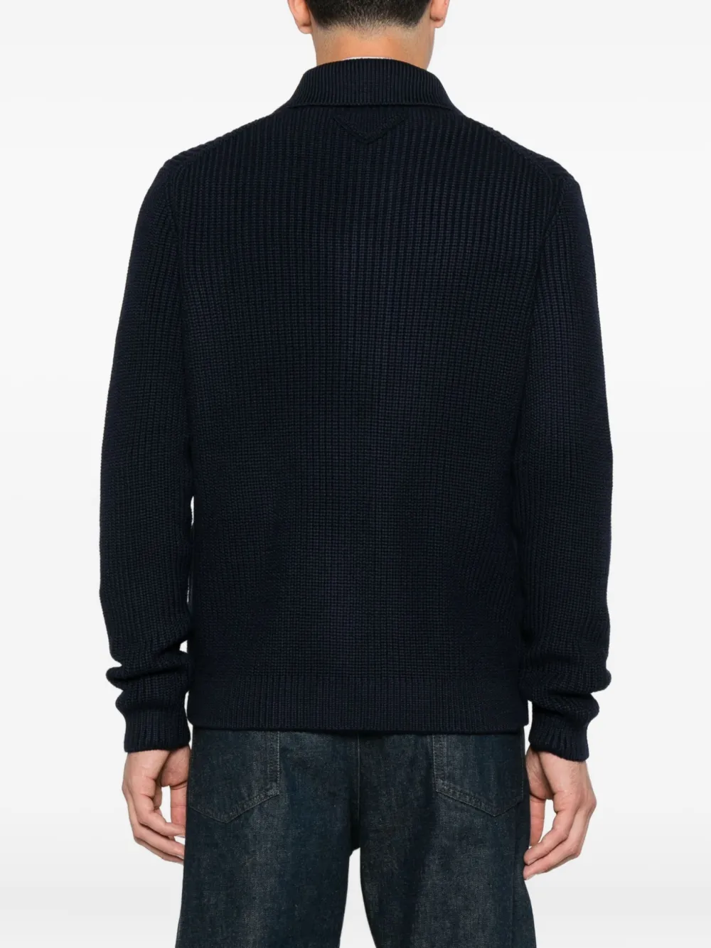 Prada Vest met opgestikte zak en knopen Blauw