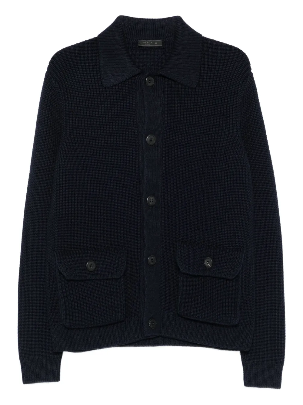 Prada Vest met opgestikte zak en knopen Blauw