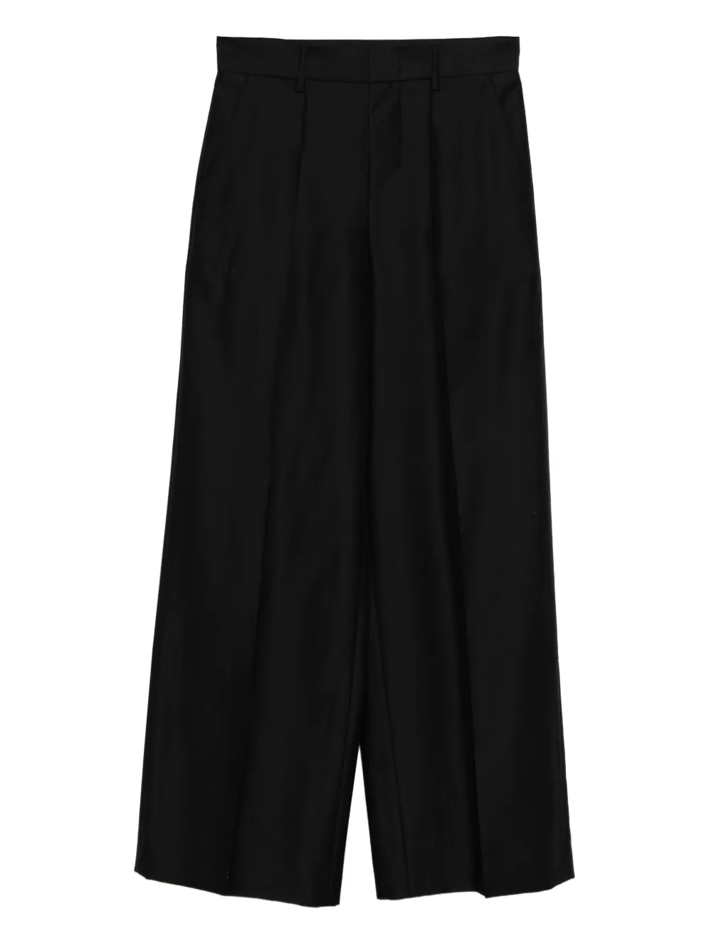 Alberta Ferretti pleat-detail trousers - ブラック Alberta Ferretti pleat-detail trousers - ブラック