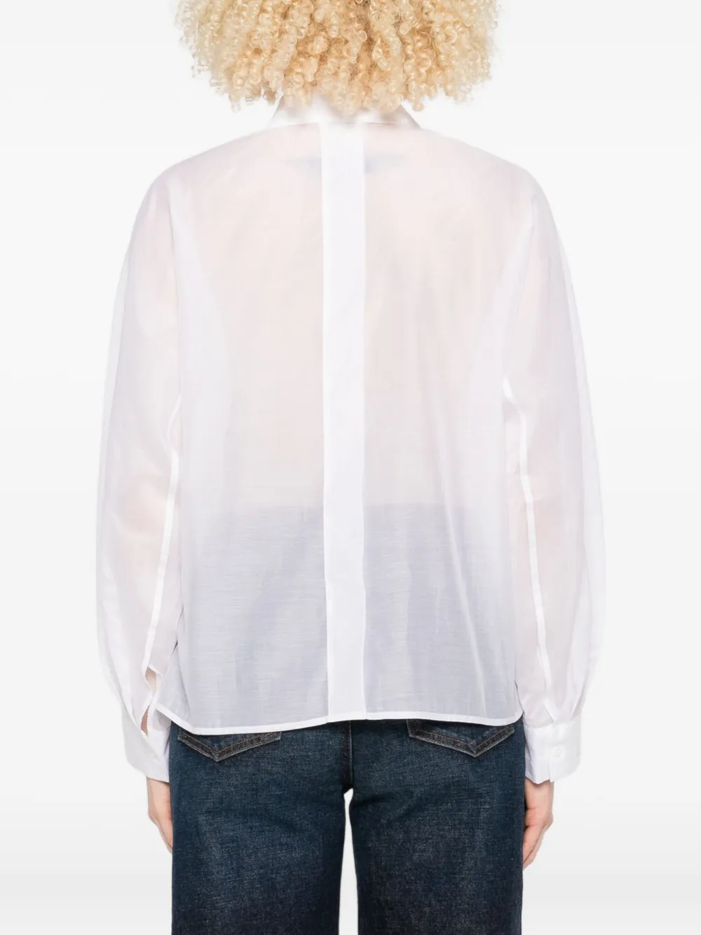 Peserico Gelaagd blouse Wit