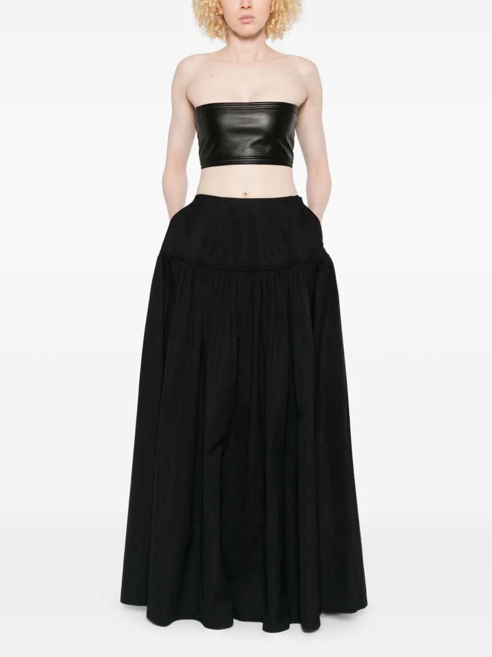 Alaïa full cotton-poplin skirt | Full Skirts | Image 2