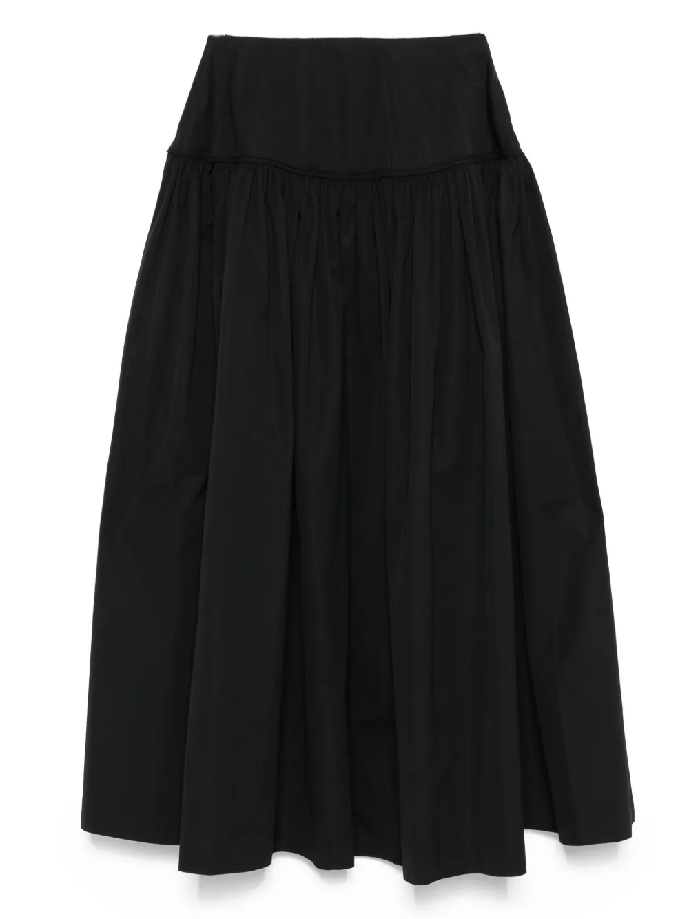 Alaïa full cotton-poplin skirt | Black | Image 1
