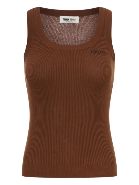 Miu Miu ribbed cotton top