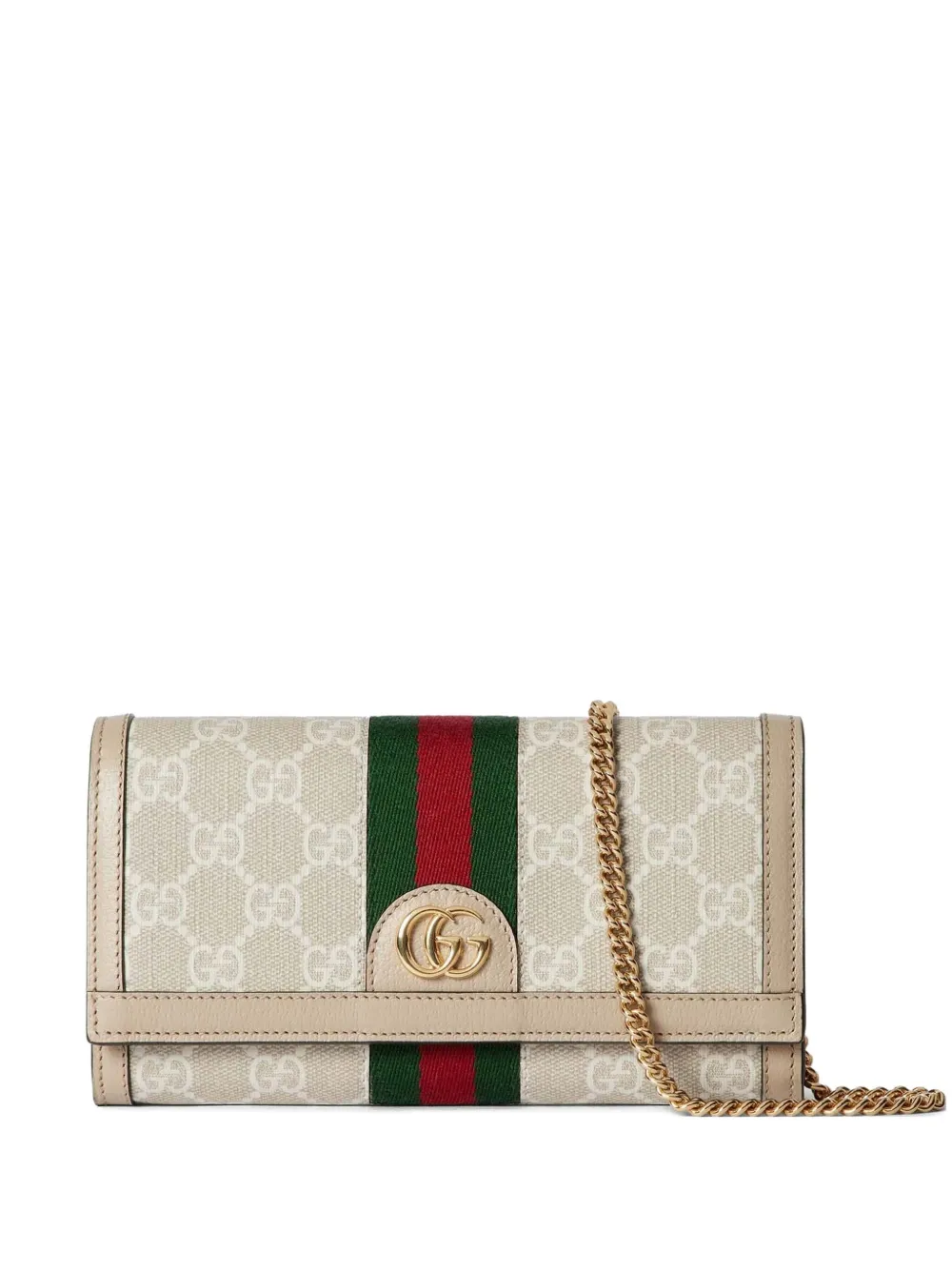 Gucci Ophidia GG-monogram chain wallet - ニュートラル Gucci Ophidia GG-monogram chain wallet - ニュートラル