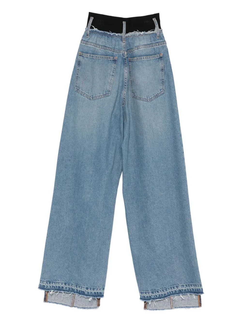ALAINPAUL Jeans met elastische taille - Blauw