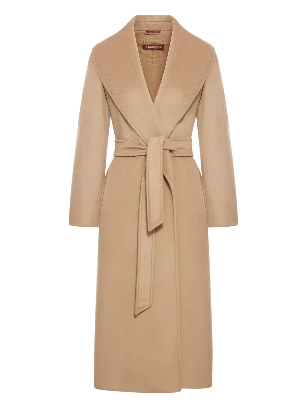 Max Mara belted shawl-collar coat - ブラウン Max Mara belted shawl-collar coat - ブラウン