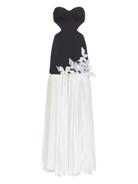 PatBO cut-out pleated maxi dress