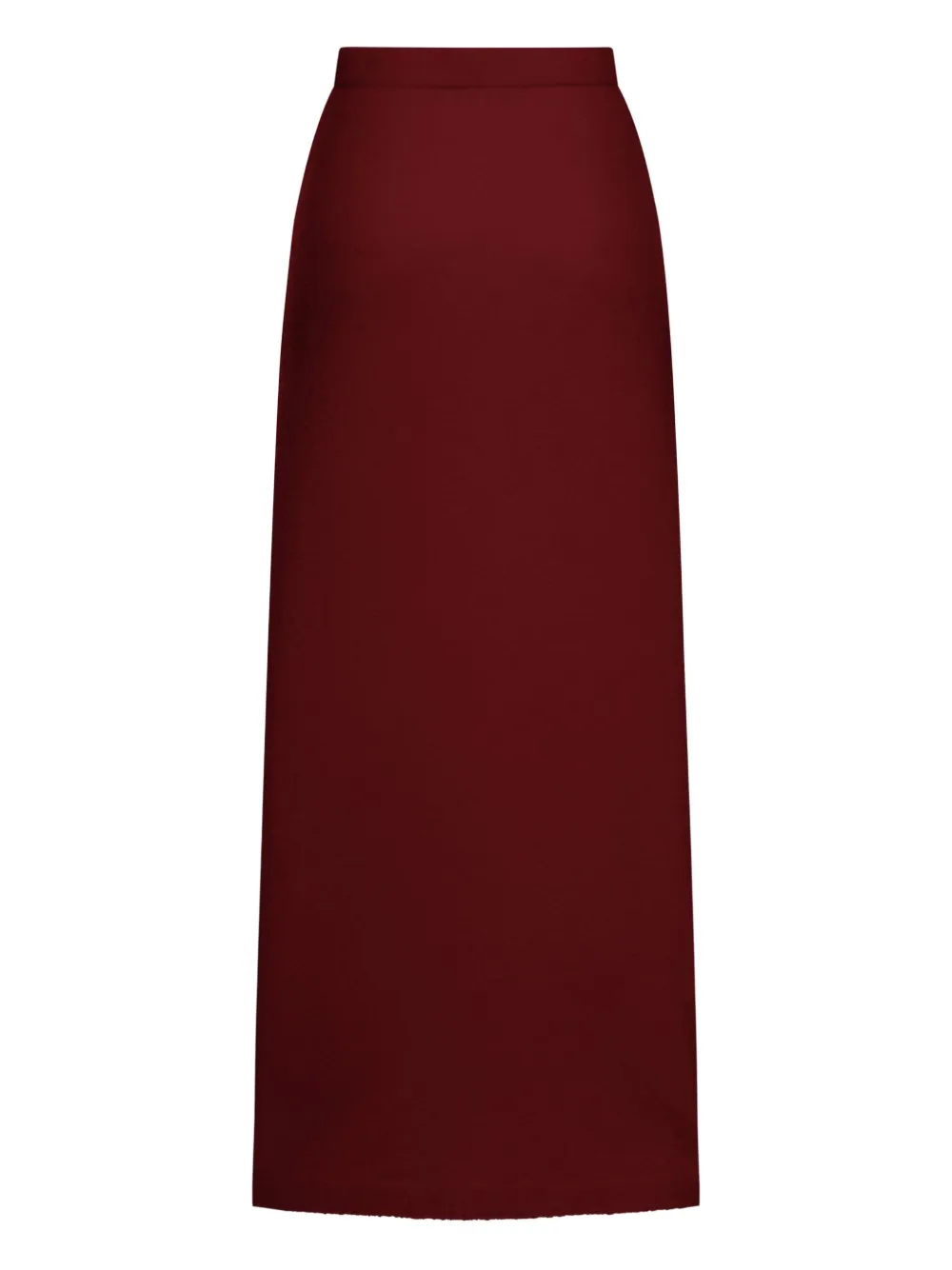 Max Mara Cashmere Midi Skirt In Burgundy