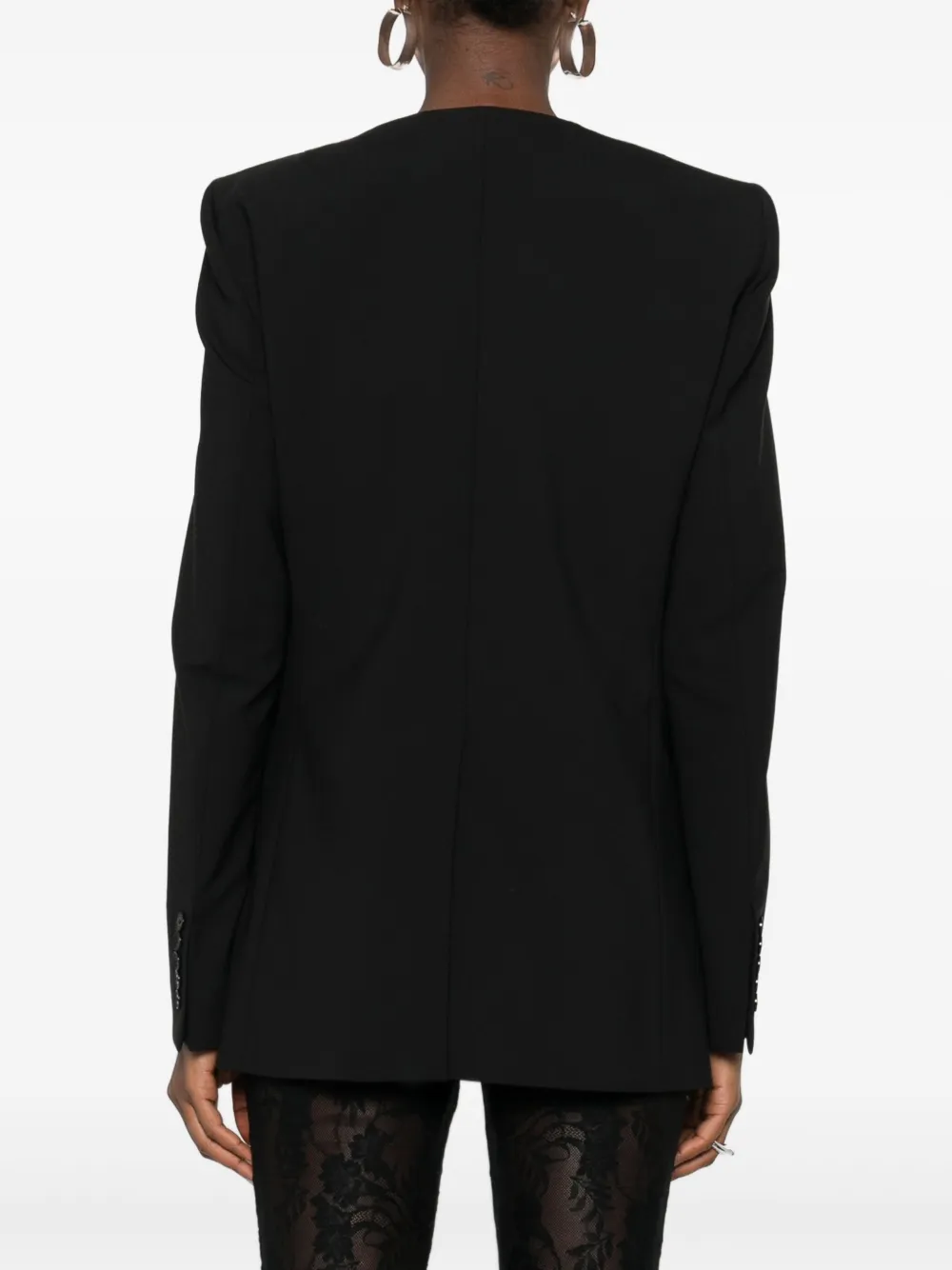 ALAINPAUL Colbert met ronde hals Zwart