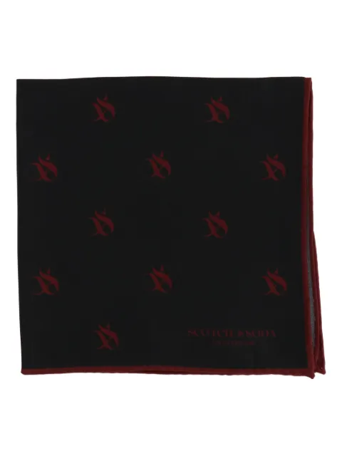 Scotch & Soda lommetørklæde med logotryk