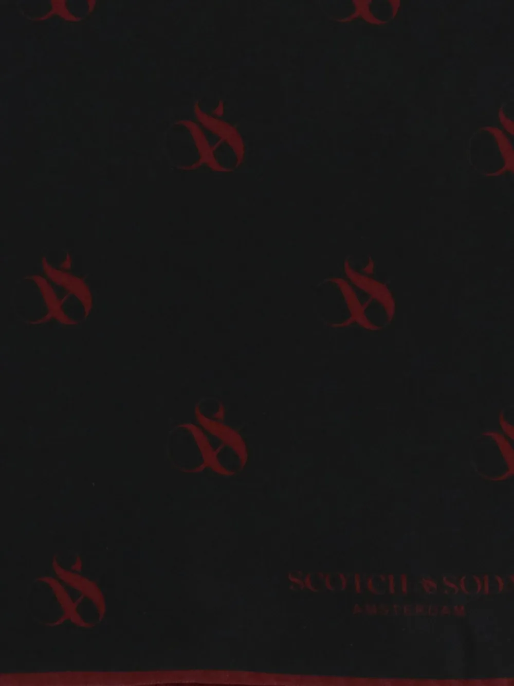 Scotch & Soda Pochet met logoprint Zwart
