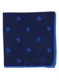 Scotch & Soda logo-print pocket square - Blue