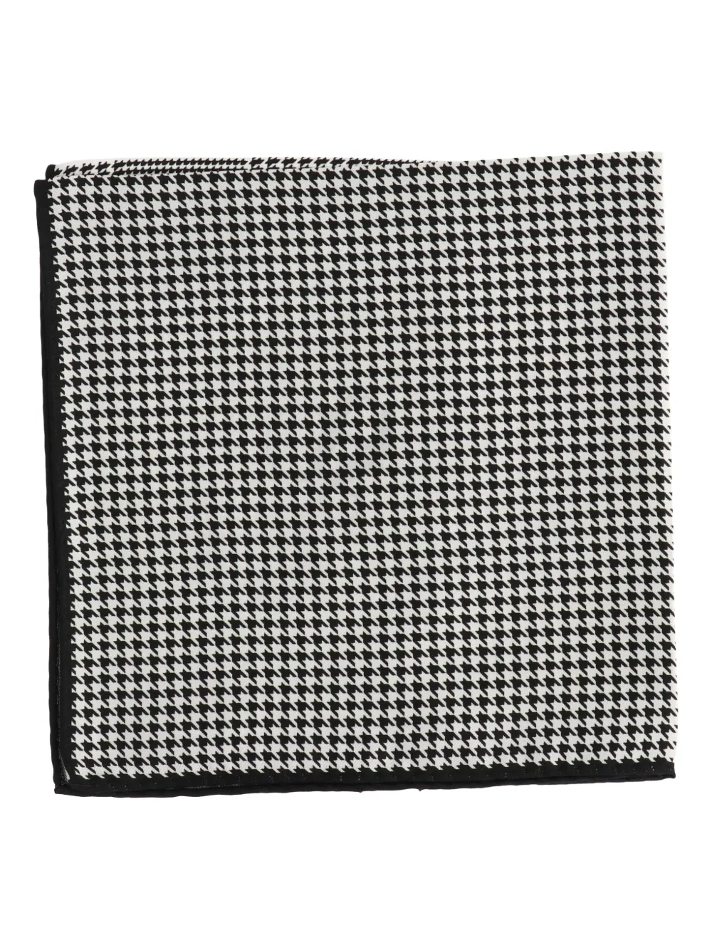 Scotch & Soda houndstooth pocket square Zwart