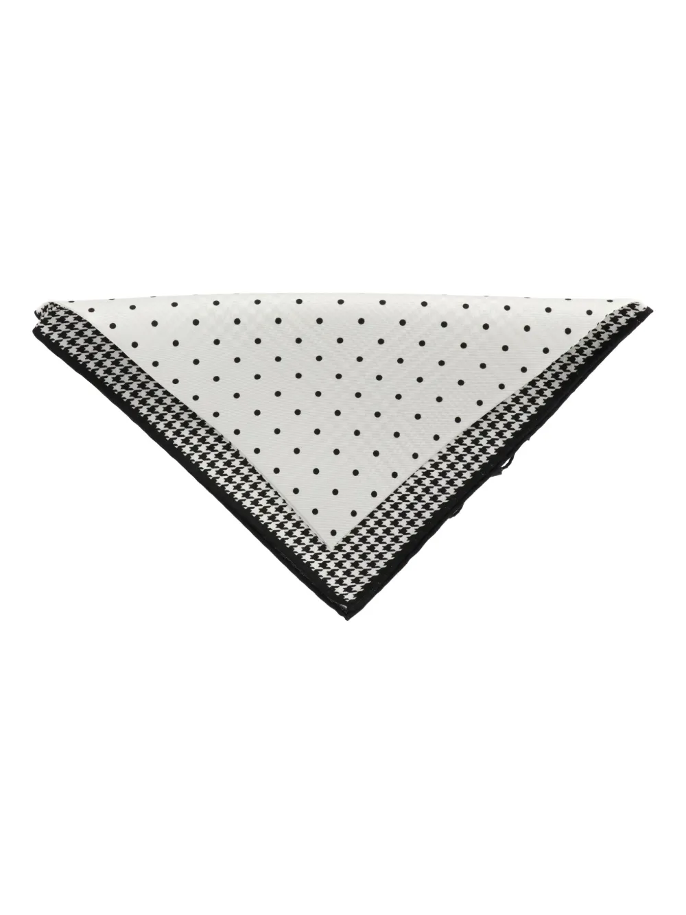 Scotch & Soda Pochet met pied-de-poule print Zwart