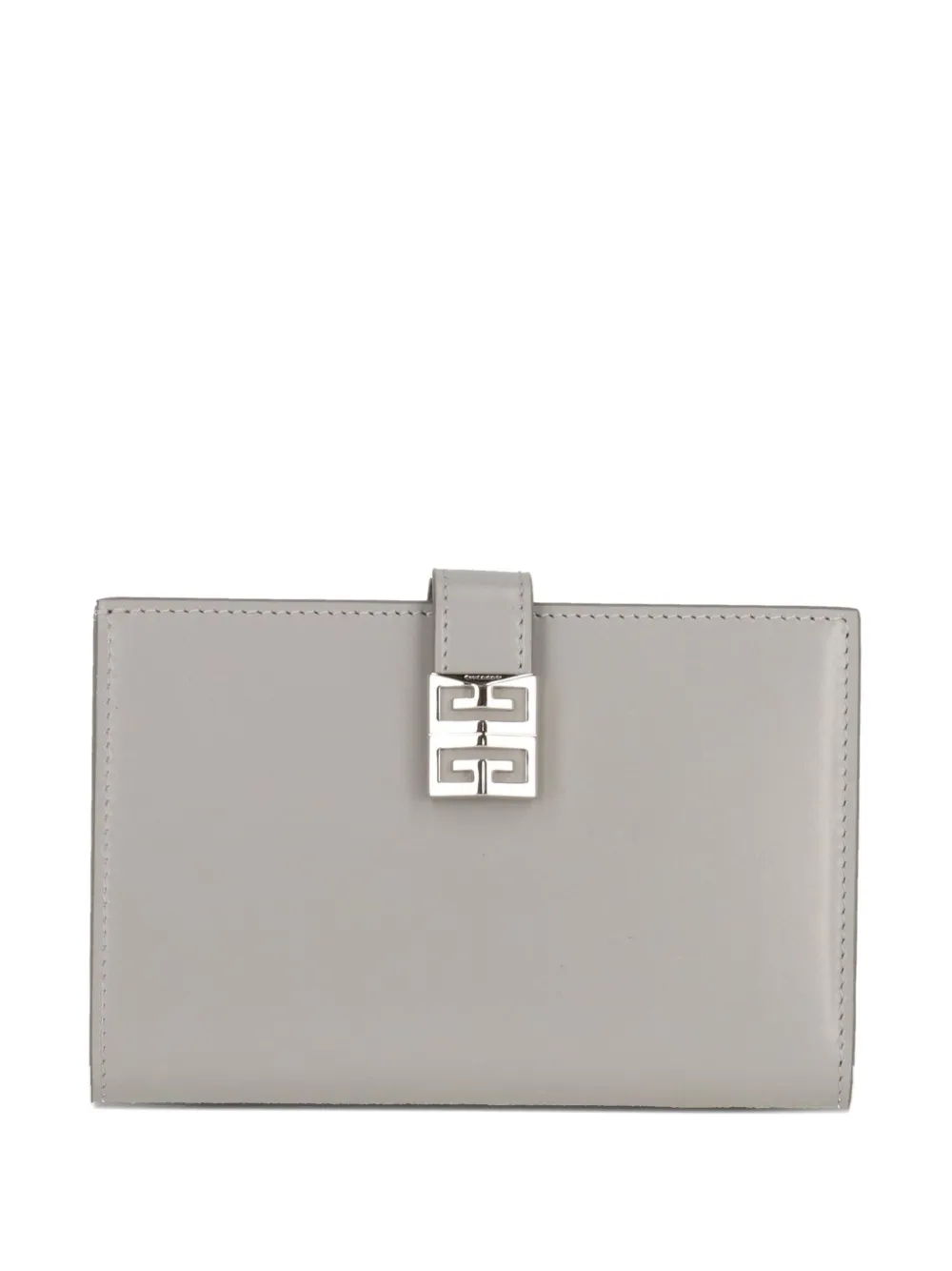 Givenchy 4G logo leather wallet Grijs
