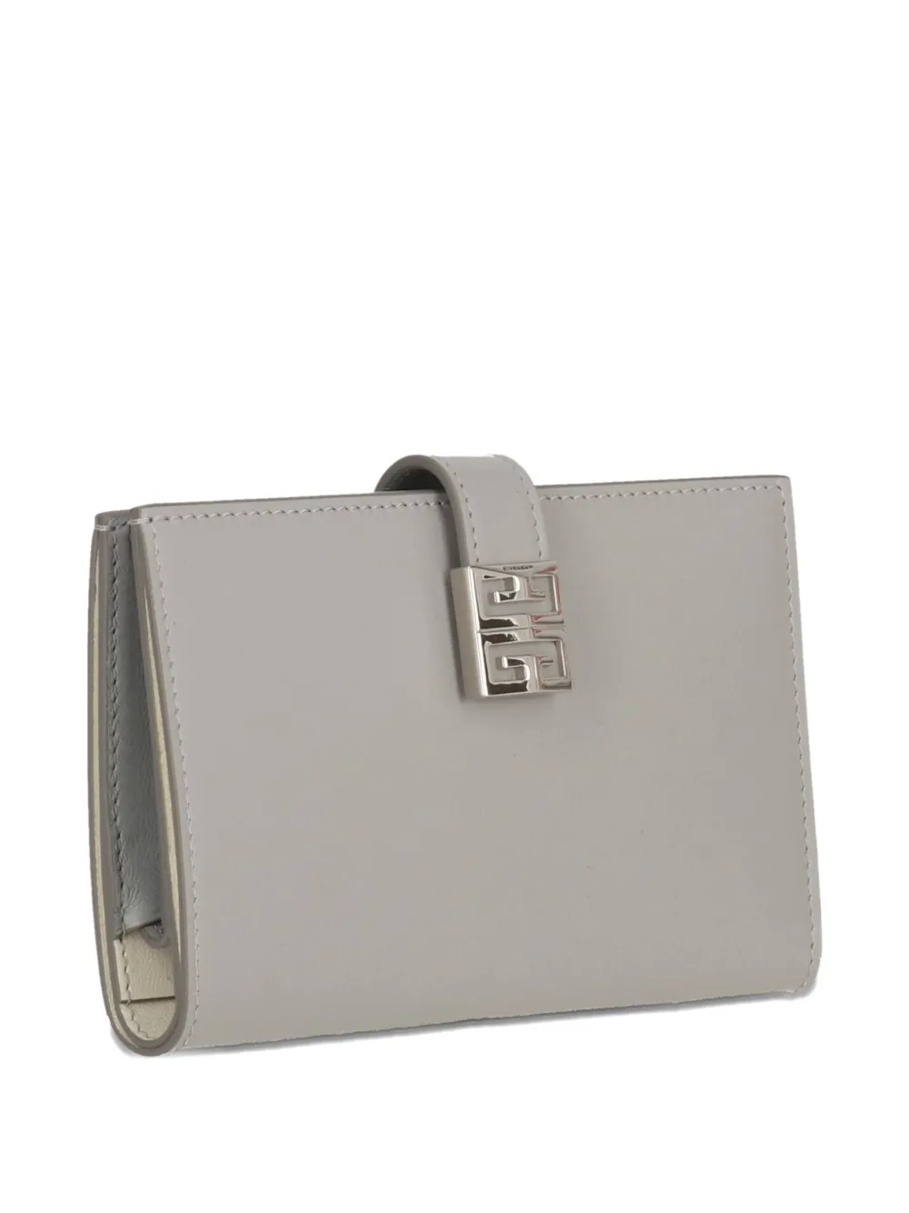 Givenchy 4G logo leather wallet Grijs