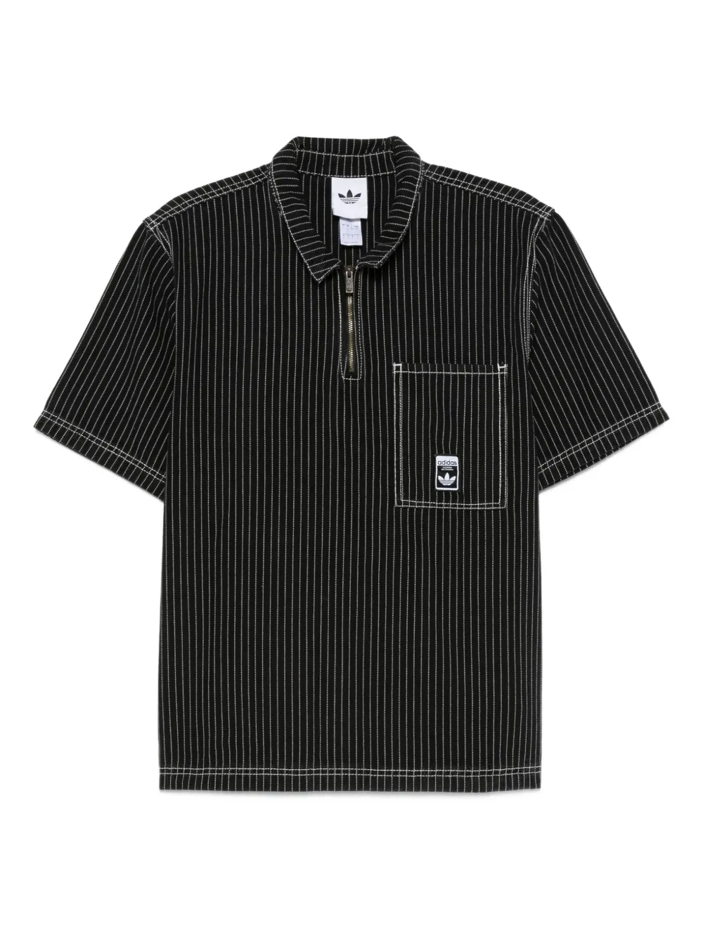 Adidas Gestreept poloshirt Zwart