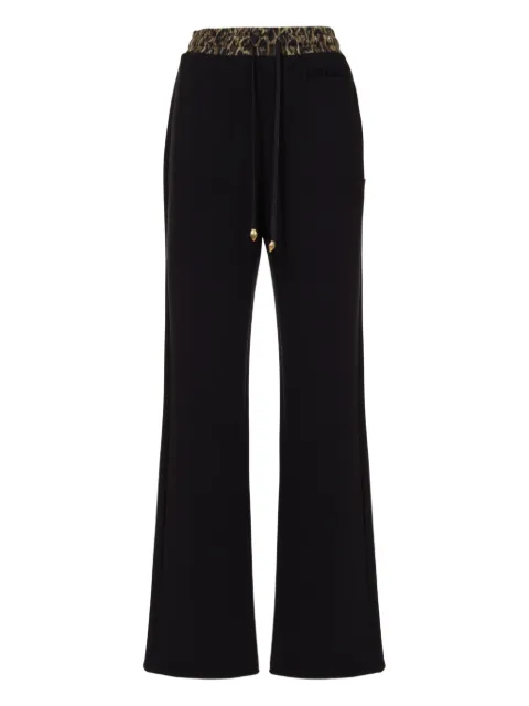 Just Cavalli leopard-waistband trousers