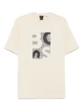 BOSS logo-pattern T-shirt - Neutrals