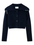 Axel Arigato Celine ribbed cardigan - Blue