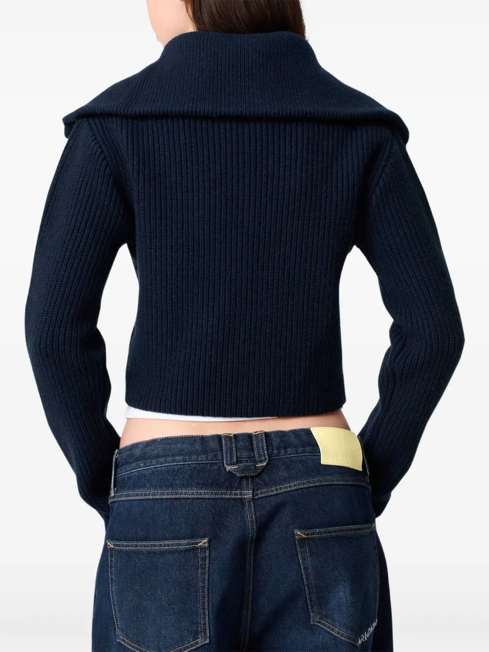 Axel Arigato Celine ribbed cardigan Blauw