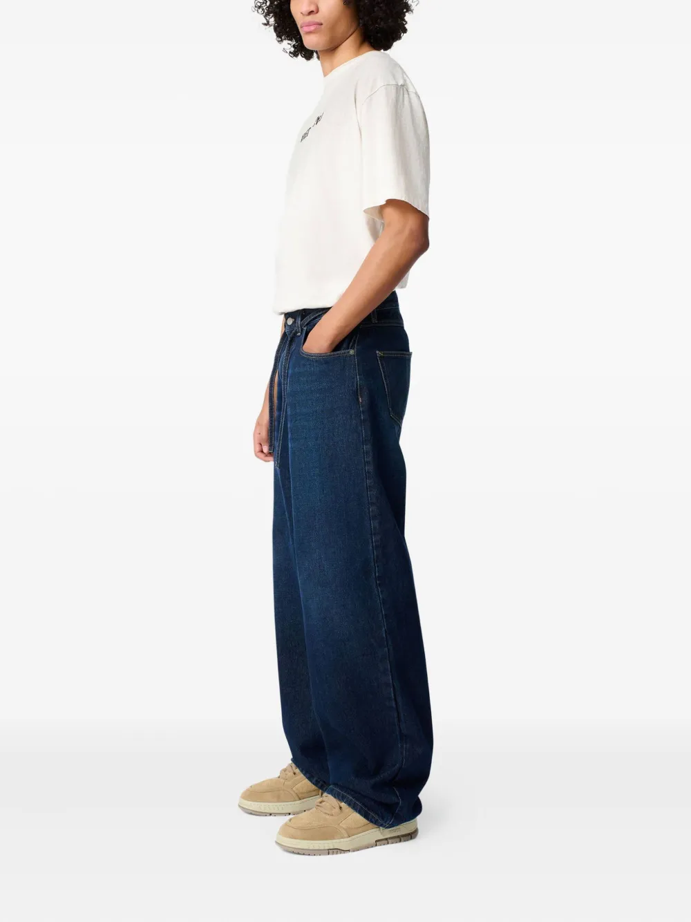 Axel Arigato jeans met trekkoordsluiting Blauw