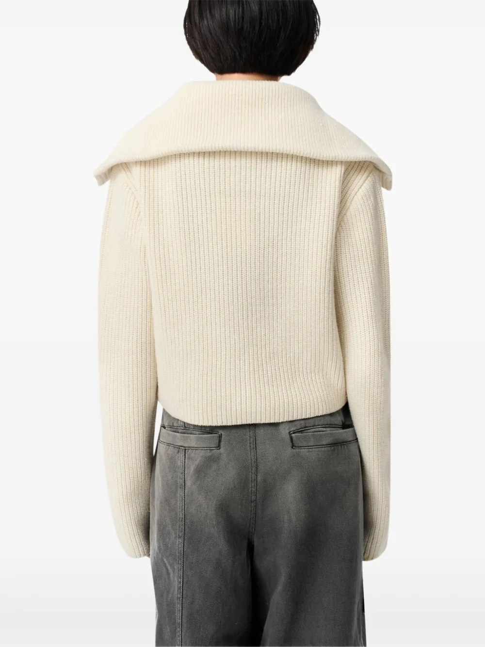 Axel Arigato Celine ribbed cardigan Beige