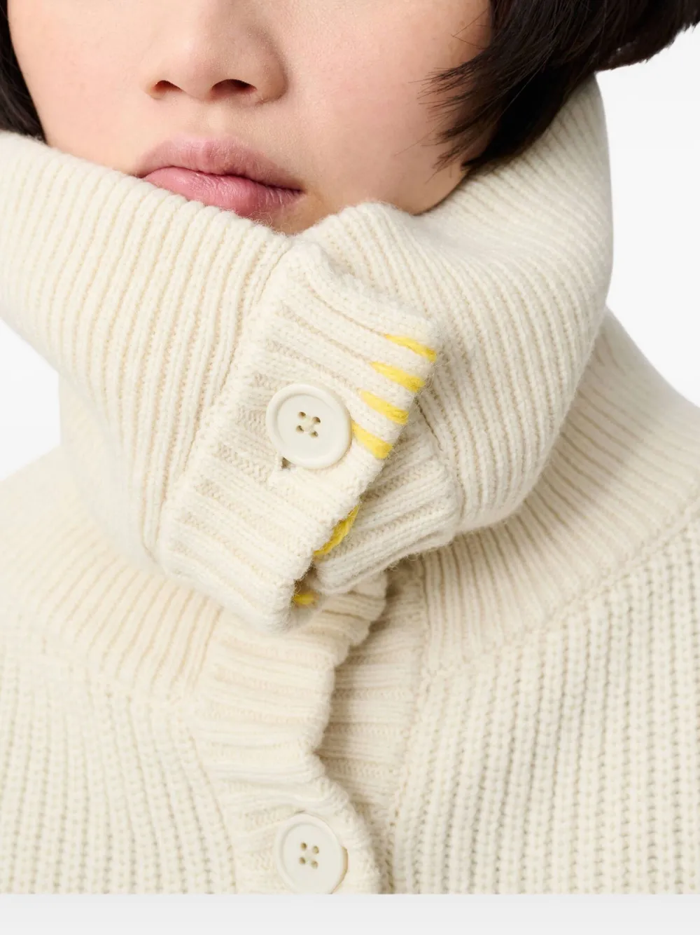 Axel Arigato Celine ribbed cardigan Beige