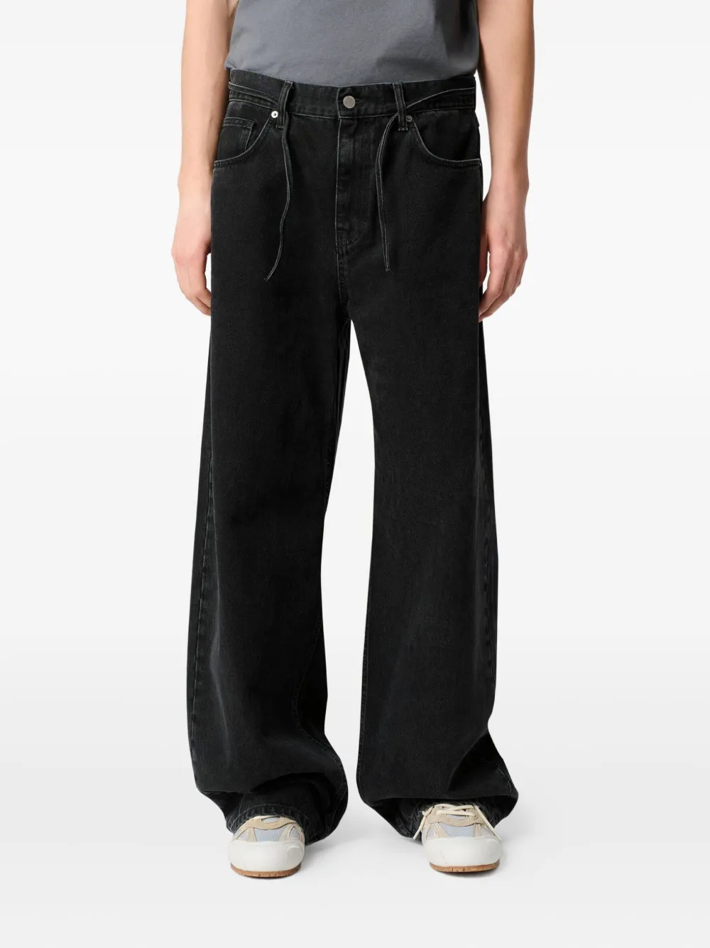 Axel Arigato jeans met trekkoord Zwart