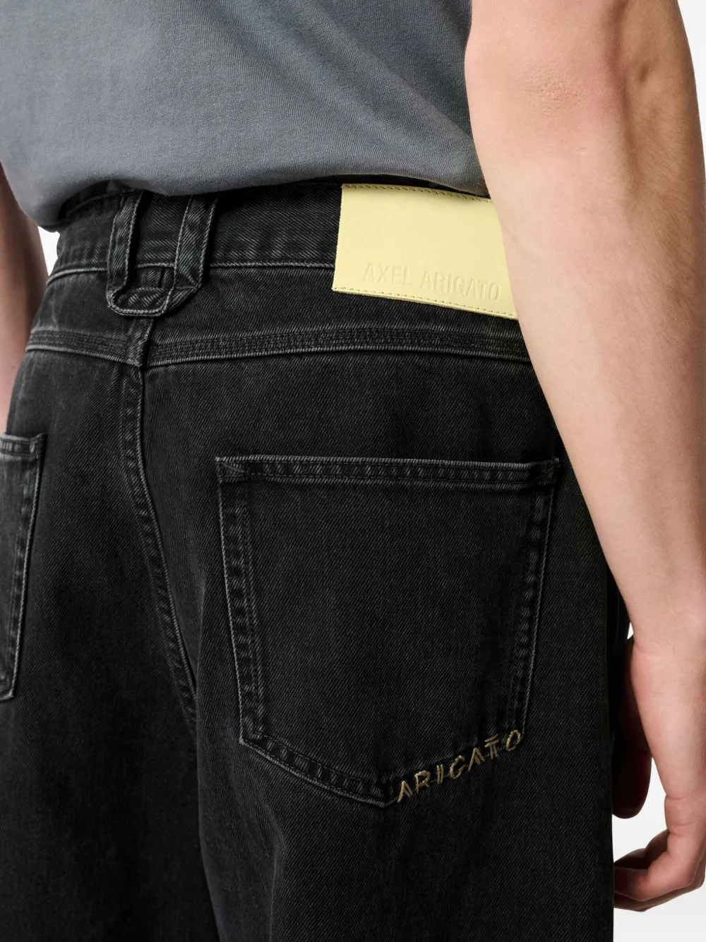 Axel Arigato jeans met trekkoord Zwart