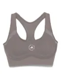 adidas by Stella McCartney logo-print racer-back bra - Grey
