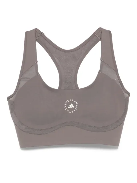 adidas by Stella McCartney logo-print racer-back bra