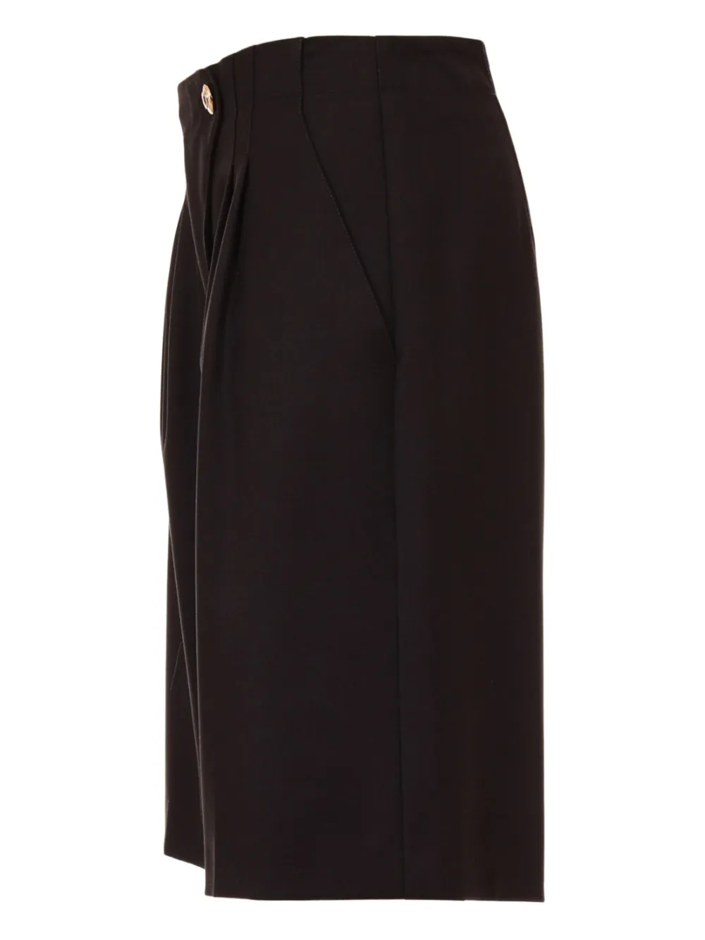 Just Cavalli Pleated Button Shorts In Black