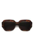 Retrosuperfuture geometric tortoiseshell sunglasses - Brown