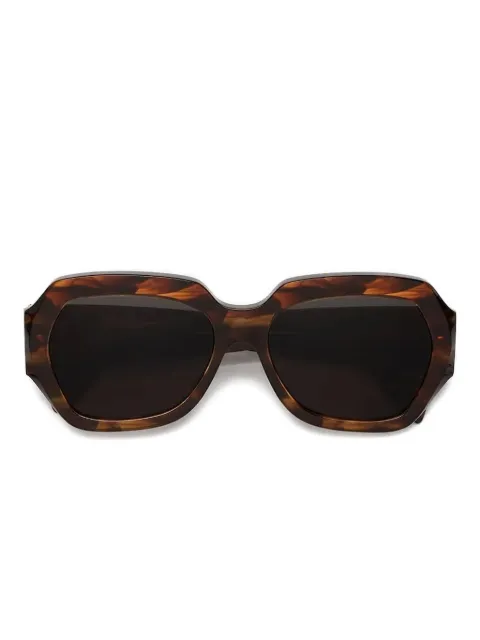 Retrosuperfuture lentes de sol con armazón geométrica estilo carey