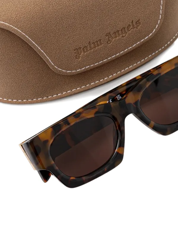 Palm Angels Eyewear スクエアフレーム サングラス | ブラウン