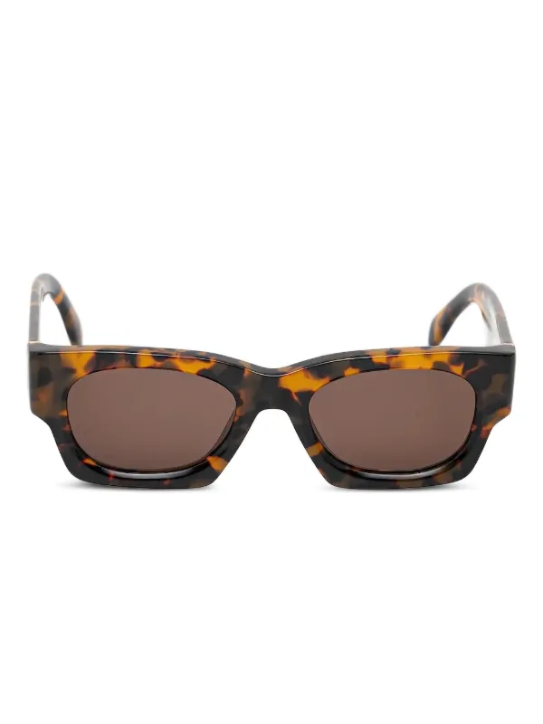 正規品定価62700 Palm Angels スタッズ　スクエア　サングラス Palm Angels Eyewear スクエアフレーム サングラス | ブラウン