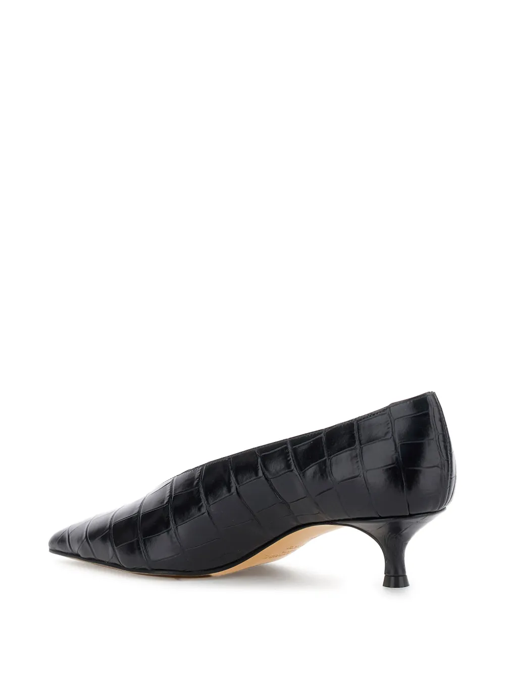 Le Monde Beryl 40mm Babouche crocodile-effect pumps Black