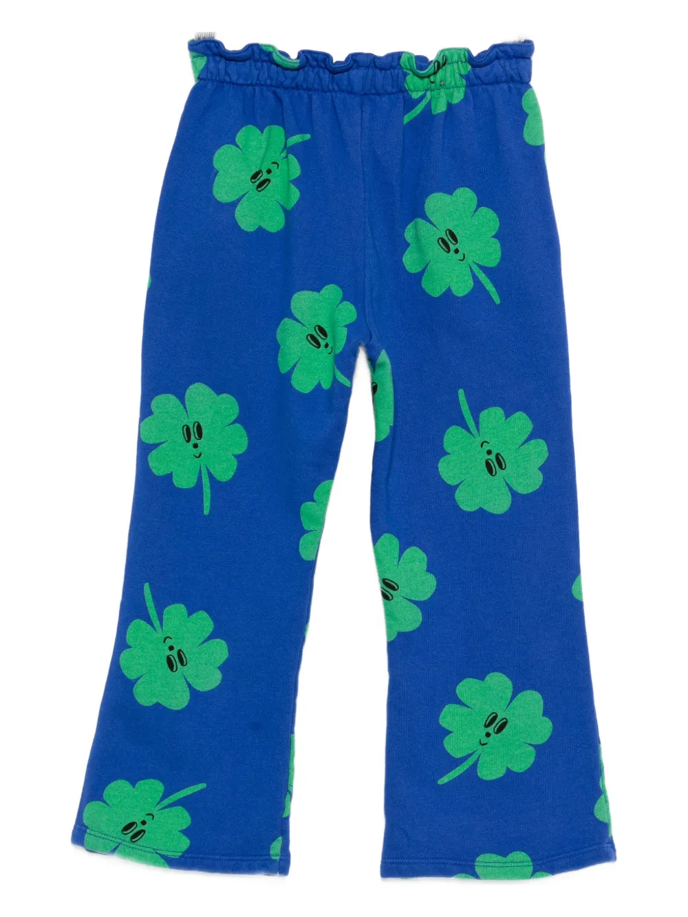 Bobo Choses Clover-print Track Pants In Blue