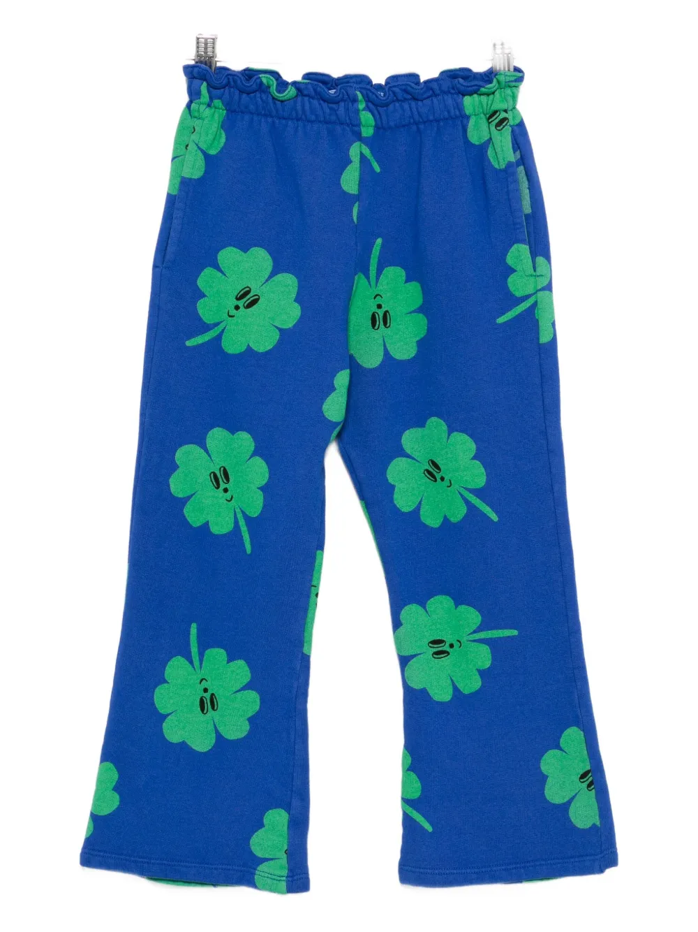 Bobo Choses Clover-print Track Pants In Blue