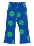 Bobo Choses clover-print track pants - Blue
