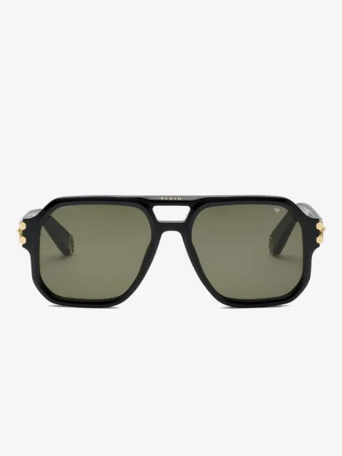 Philipp Plein Eyewear lentes de sol con armazón cuadrada y doble puente