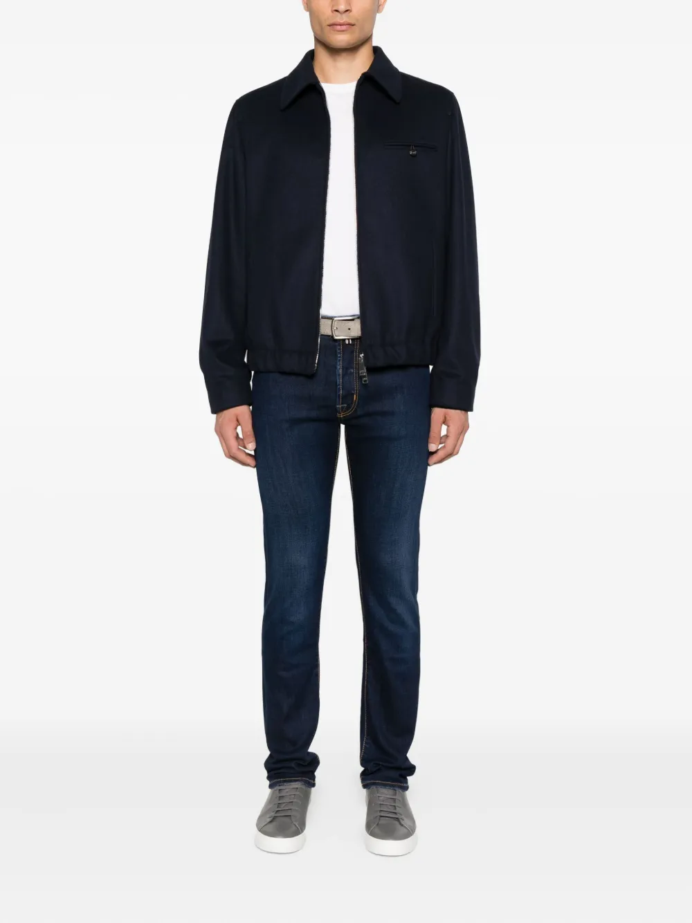 Jacob Cohën Regular-fit jeans met vijf zakken - Blauw