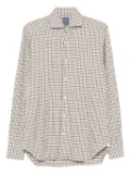 Barba Napoli Mare checked cotton shirt - White