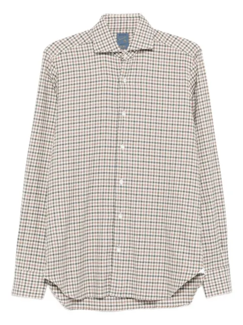 Barba Napoli Mare checked cotton shirt